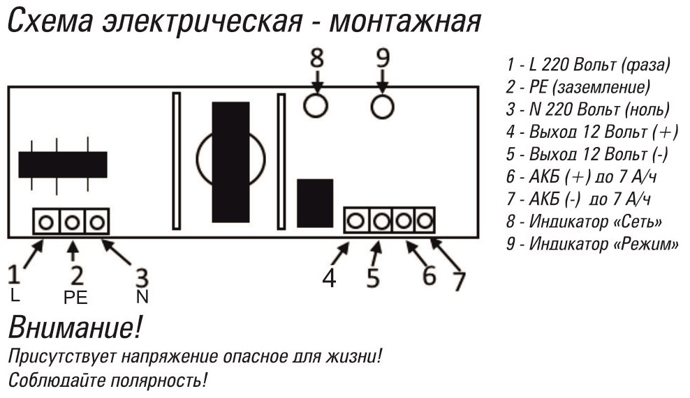 Схема подключения скат 2в