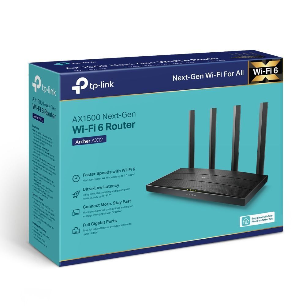 Купить TP-Link Archer AX12 - Wi-Fi и LTE точки доступа, маршрутизаторы,  роутеры по лучшим ценам в ТД Редут СБ