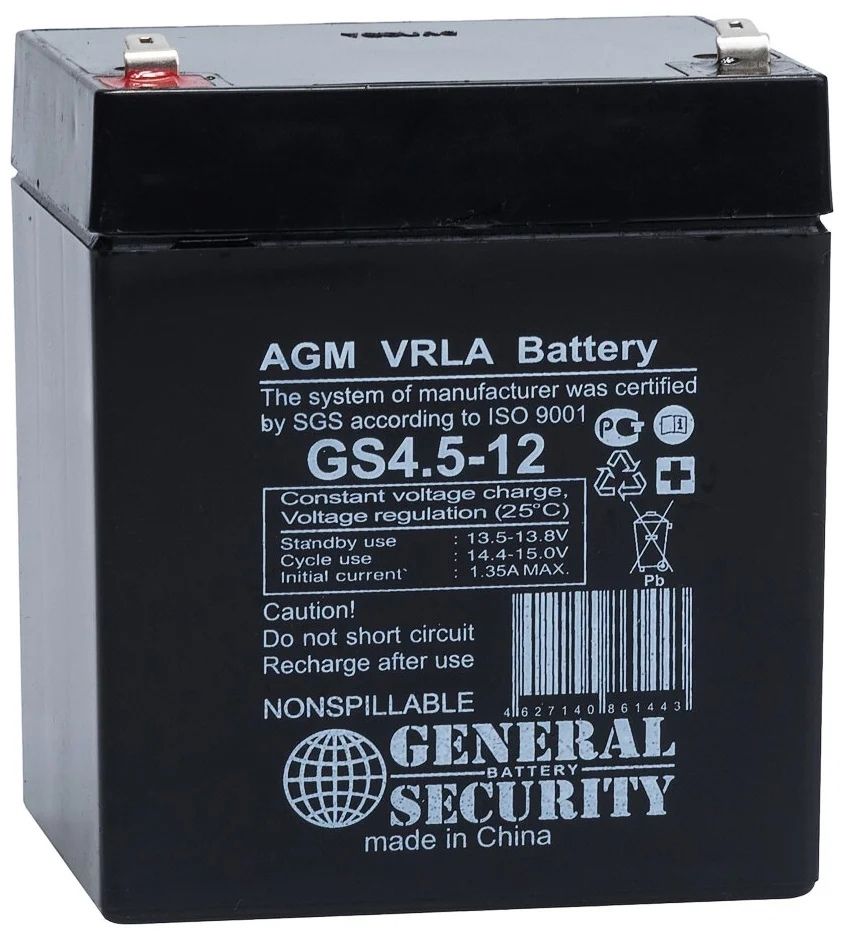 Аккумулятор general security gs 12 12. General Security GS 5-12. General Security GS 40-12. General Security GS 4,5-12.