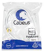 Купить Cabeus PC-TEL-RJ12-5m - Патч-корды коммутационные по лучшим ценам в ТД Редут СБ